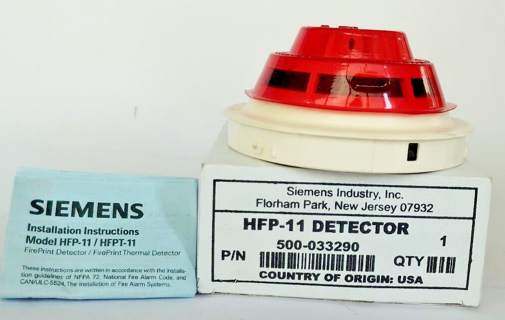 1PC- SIEMENS HFP-11 INTELLIGENT SMOKE DETECTOR WITH BASE - Brand New