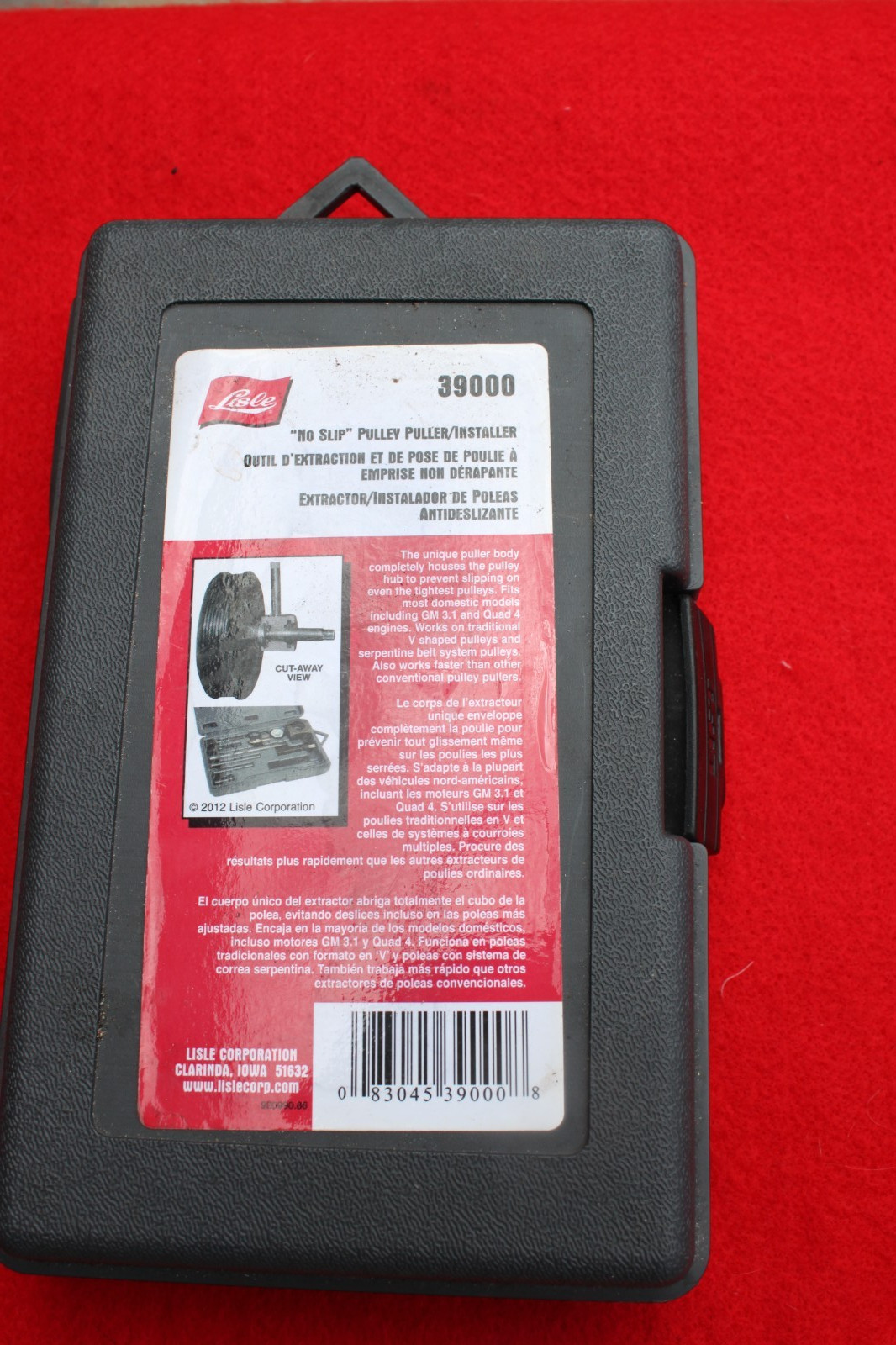 Lisle 39000 "No Slip" Pulley Puller/Installer for Power Steering