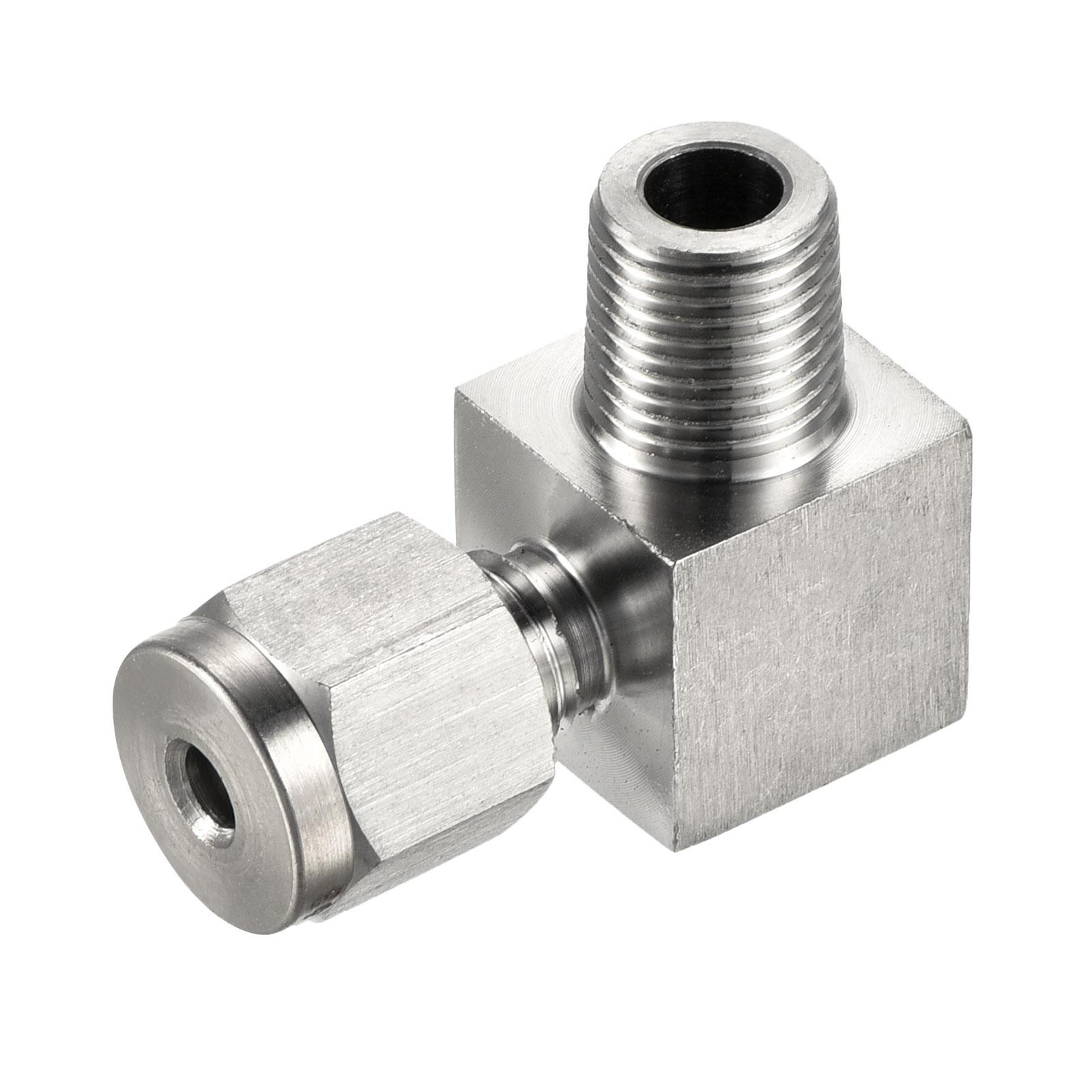 Compression Tube Fitting 304 Stainless Steel 1/8PT x 3mm OD Coupling Adapter