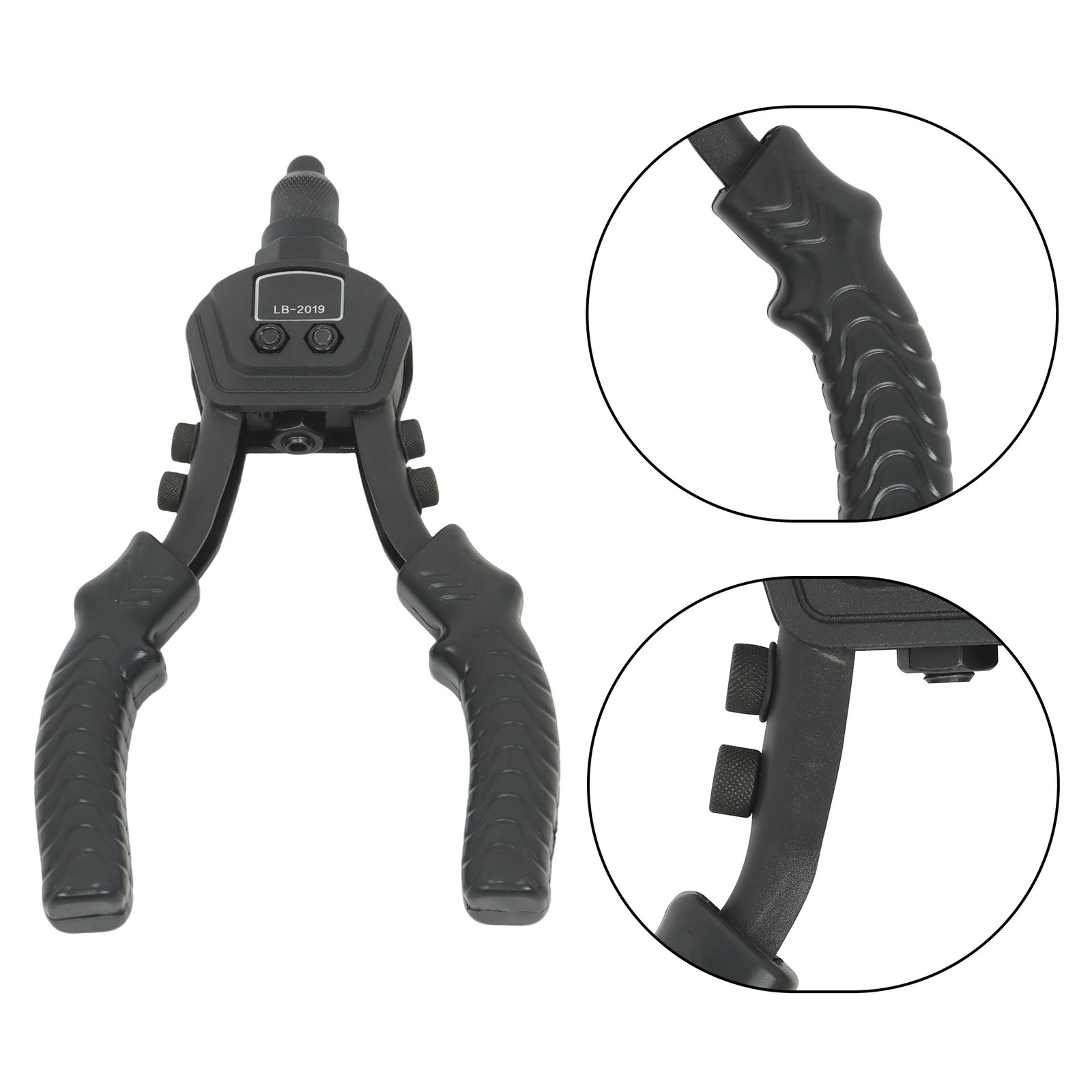 1/4 Pop Rivet Gun Kit with 200 Blind Rivet and 5 Interchangeable Rivet Head
