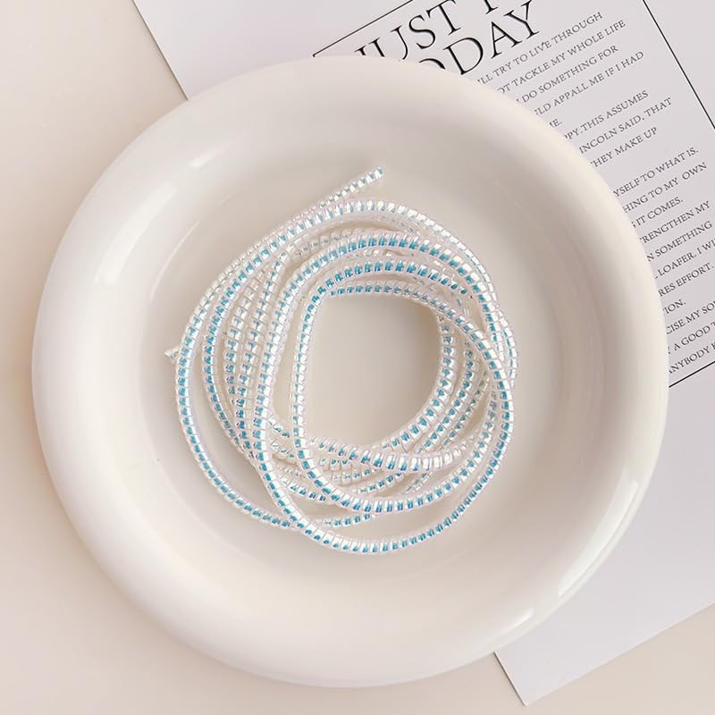 3pcs Laser Spiral Cable Protectors - Charger/USB Data Cable Sleeves | Headpho...