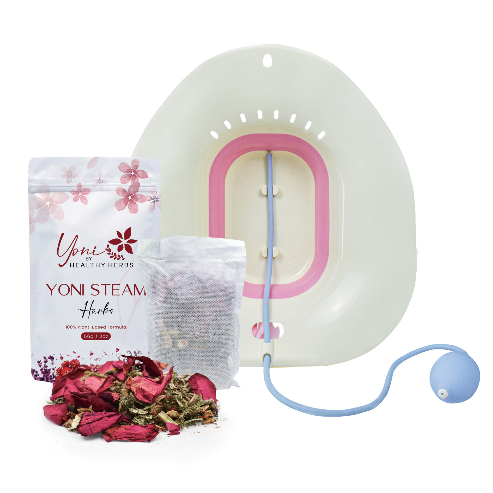 Yoni Steam Kit Herbs (2-in-1) Bundle of Collapsible Steaming Seat Bath