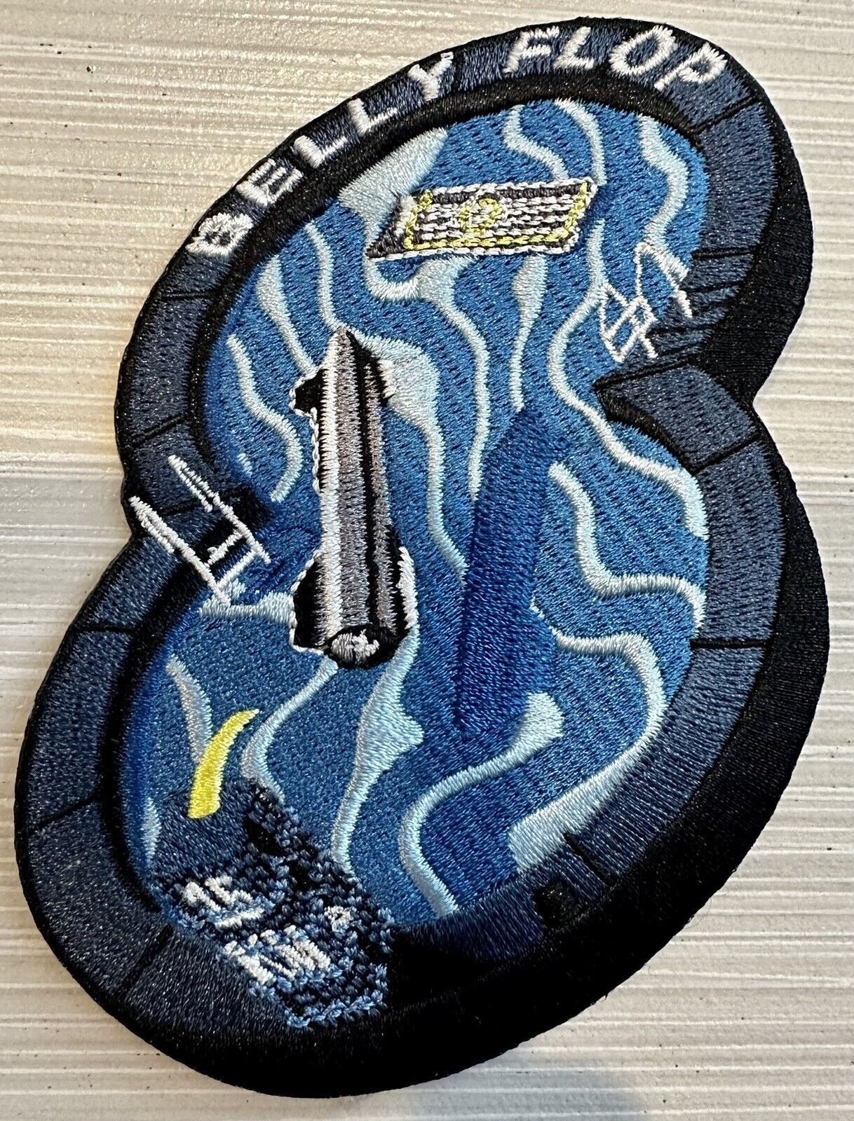 NEW SpaceX Starship Belly Flop Starbase Texas 3.5" Embroidered Iron On Sew On
