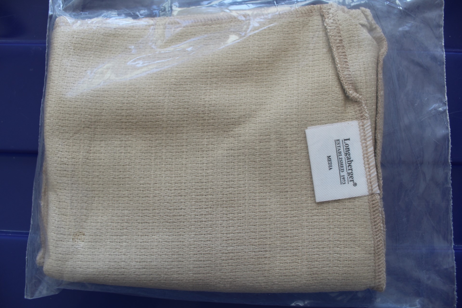 Longaberger Oatmeal Solid Media Basket Over the Edge Liner #2861289 - NEW