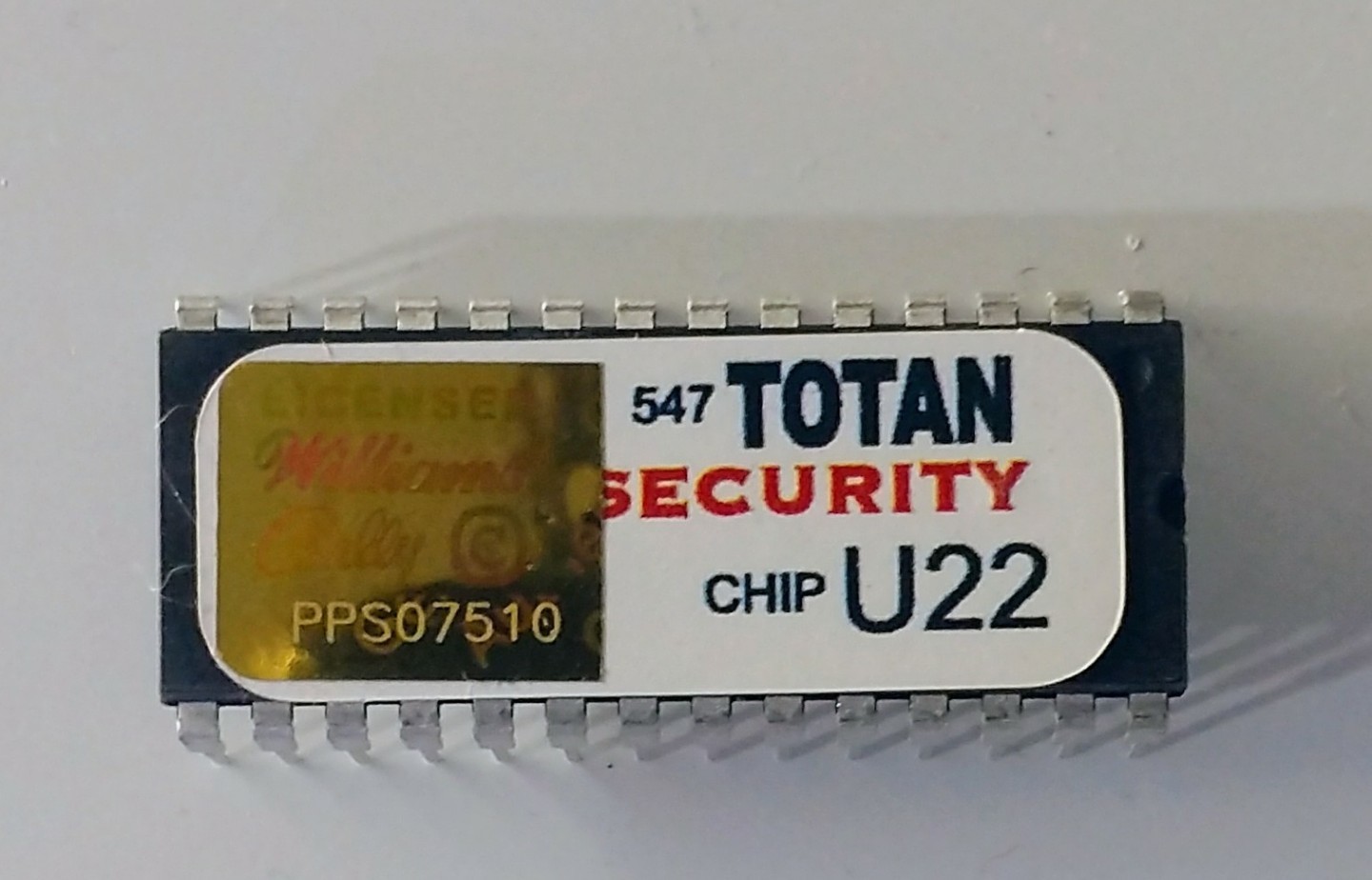 Williams  CPU G10/U22 security chip Tales Of The Arabian Nights pinball machine