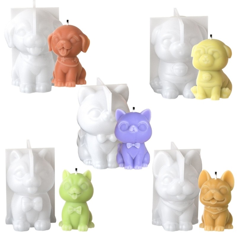 Silicone Mold Crafting Mold Moulds Dog Shape Craft Mould Handmade Molds