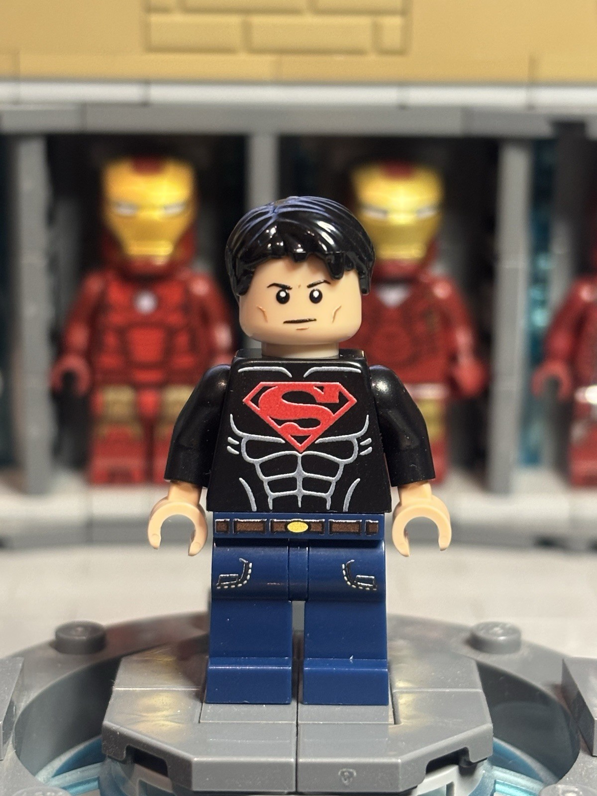 Custom LEGO Superboy Minifigure | UV Printed on 100% Genuine LEGO Parts