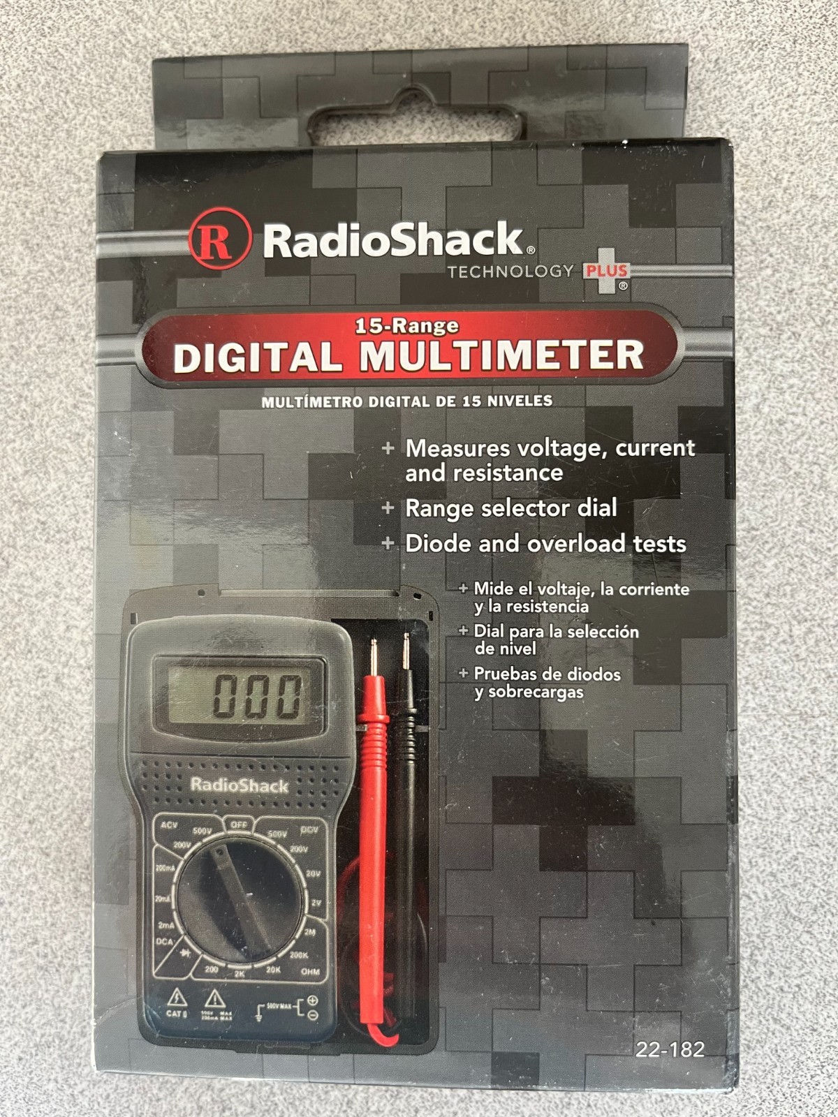 NEW Radioshack 15-Range Digital Multimeter Cat. No. 22-182