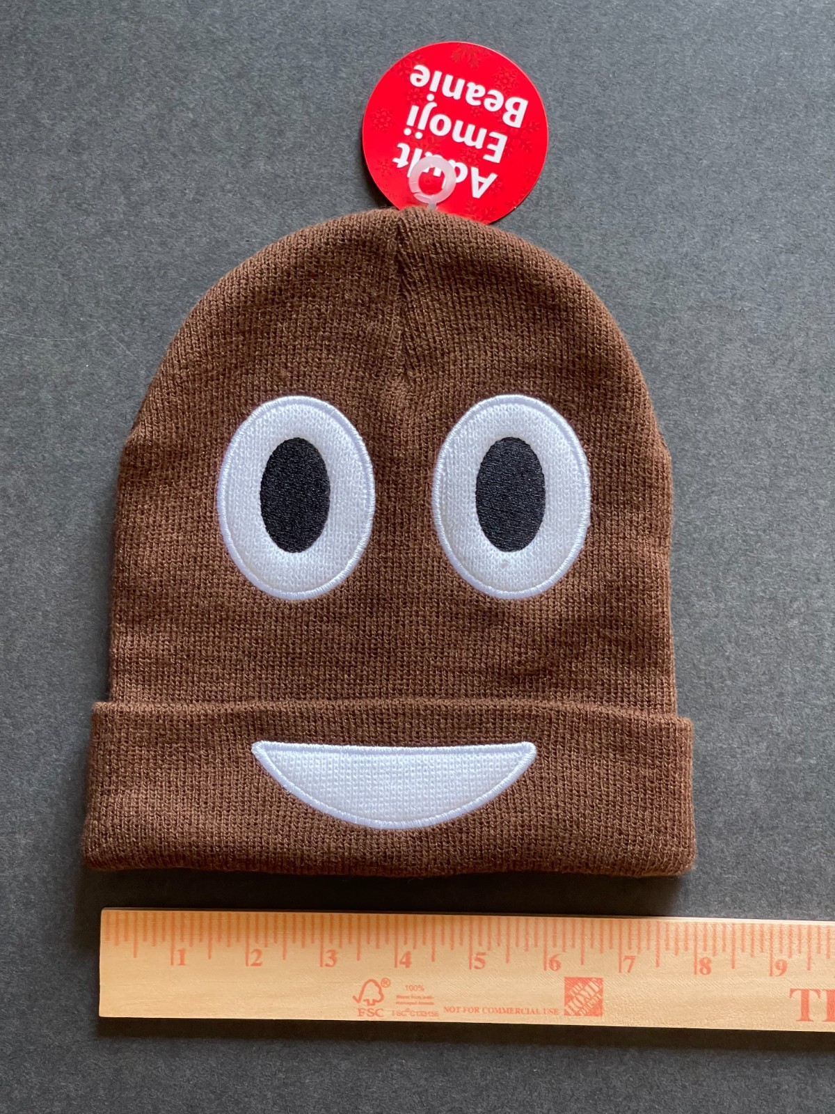 Poo Emoji Adult Beanie One Size Fits All