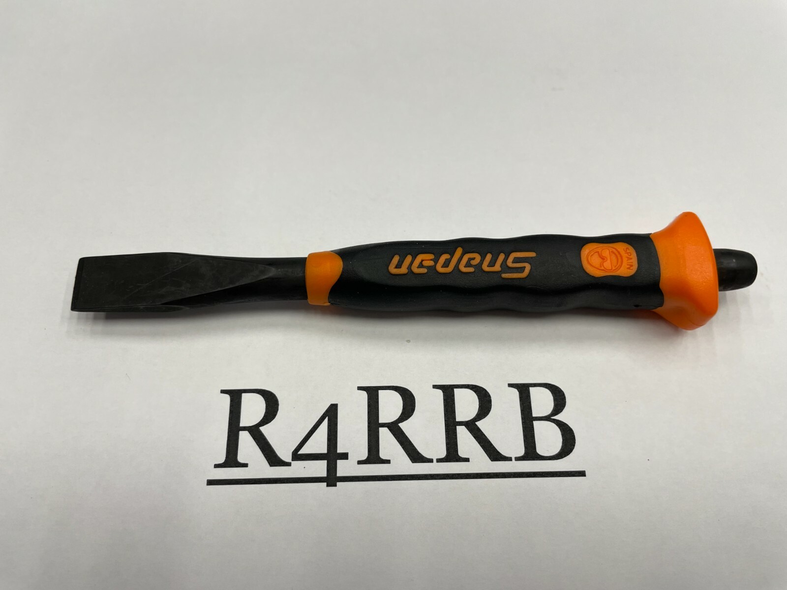 Snap-on Tools SPAIN NEW ORANGE Soft Grip 1/2" Flat Edge Chisel PCSG816O