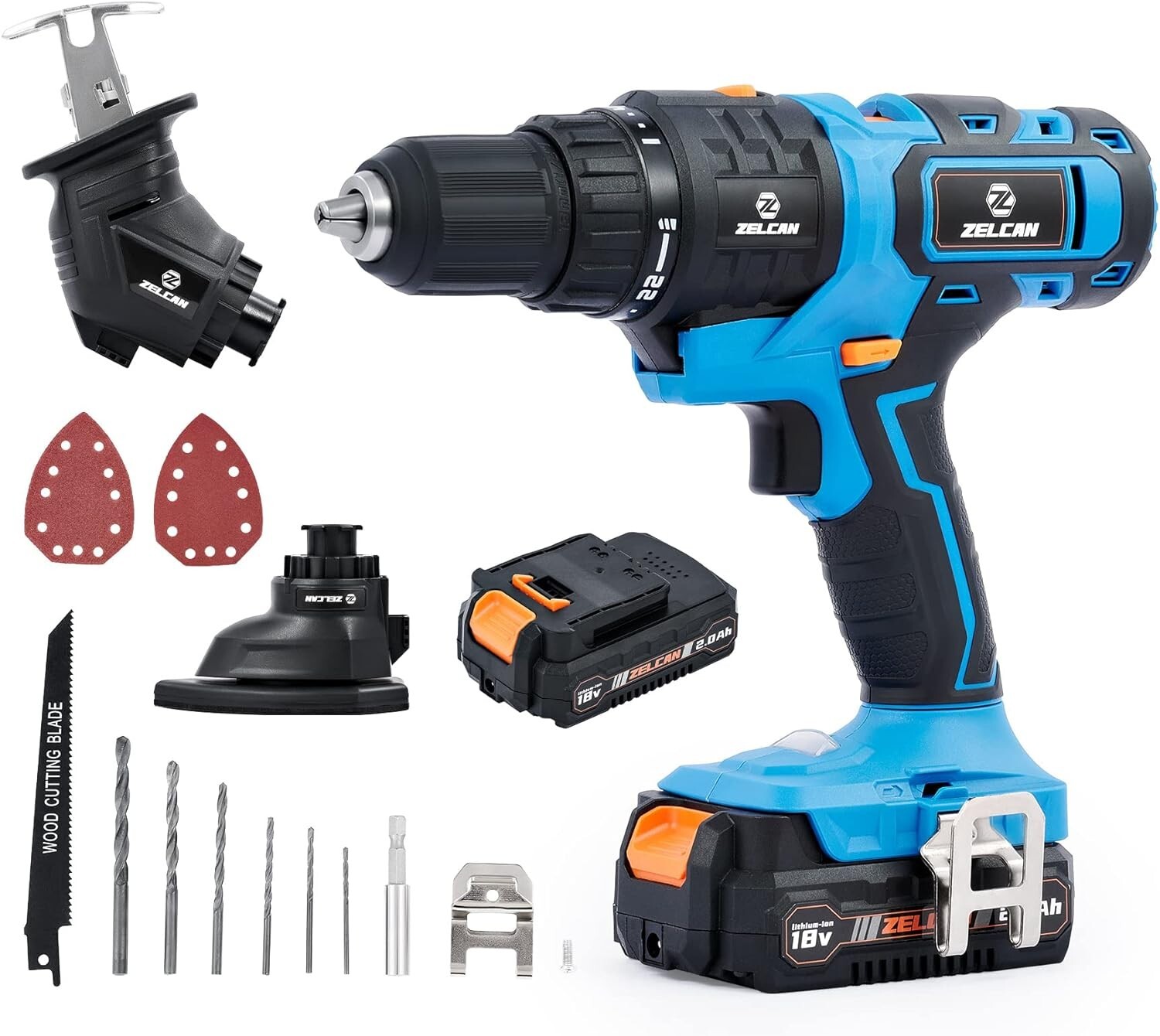 18V Max Power Tool Combo Kit 3 Tool Battery Drill Combo Kit with 2 Batteries NEW