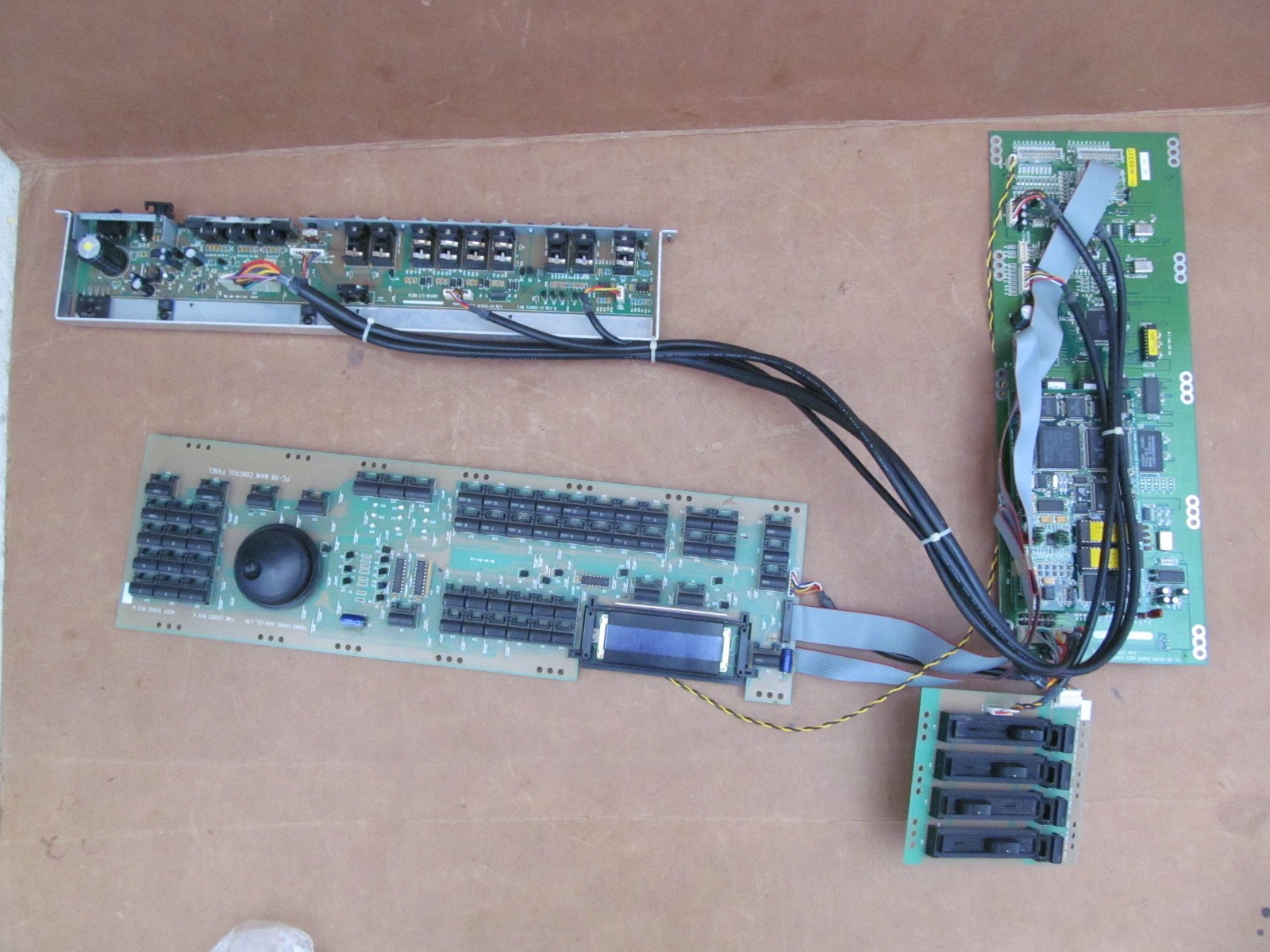 Kurzweil PC88mx keyboard parts: Main control boards with LCD screen JUL2