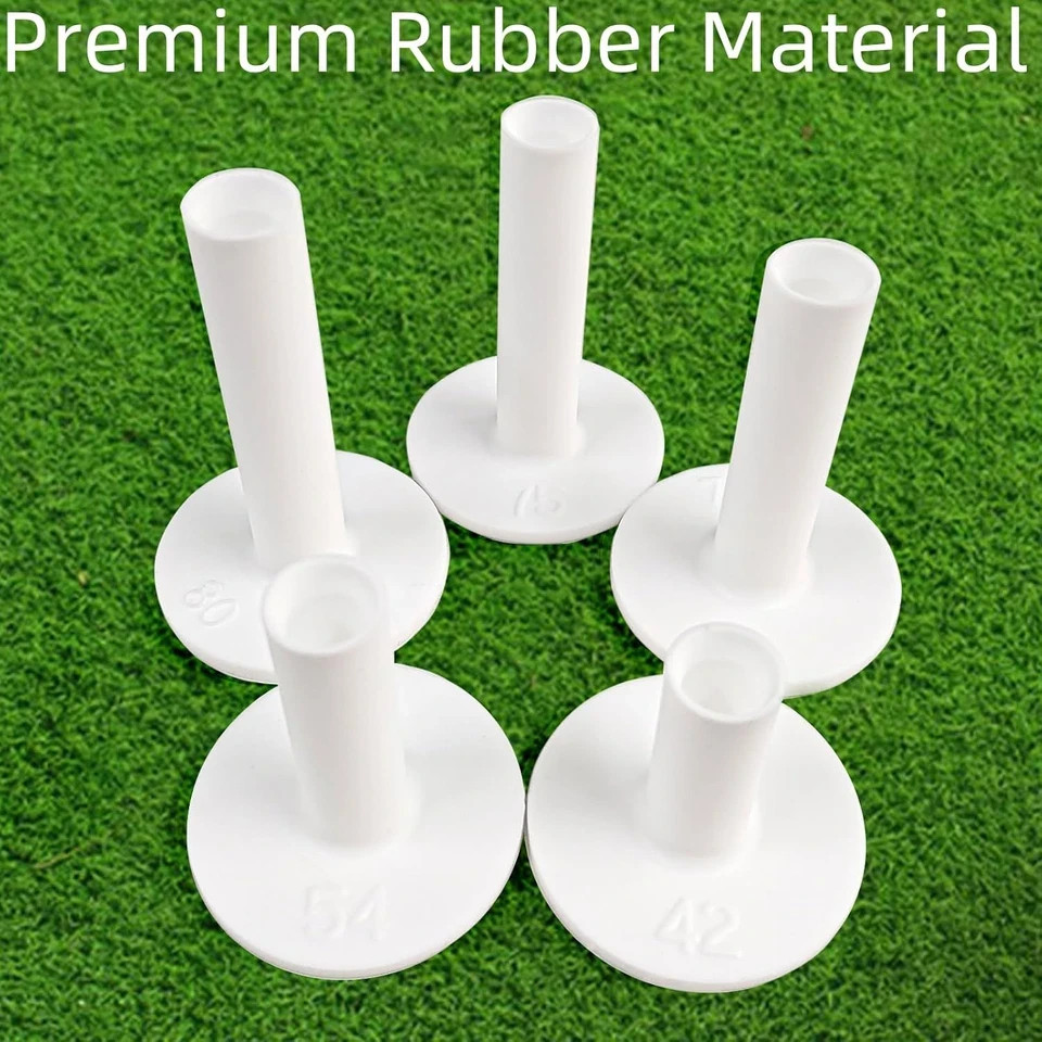 Rubber Golf Tees for Mats,Unbreakable Stable Driving Range Tees for Golf Simulat