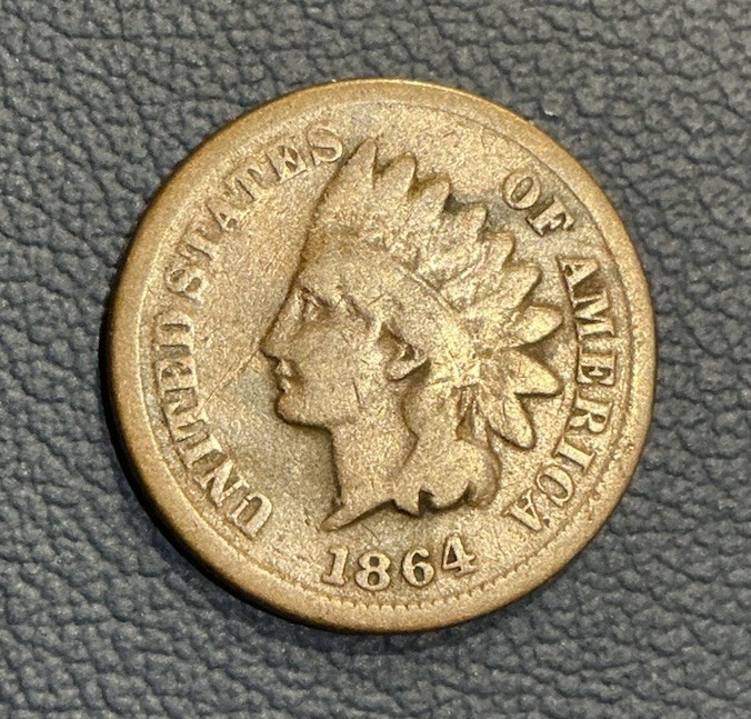 1864 Indian Head Cent - Copper U.S Penny