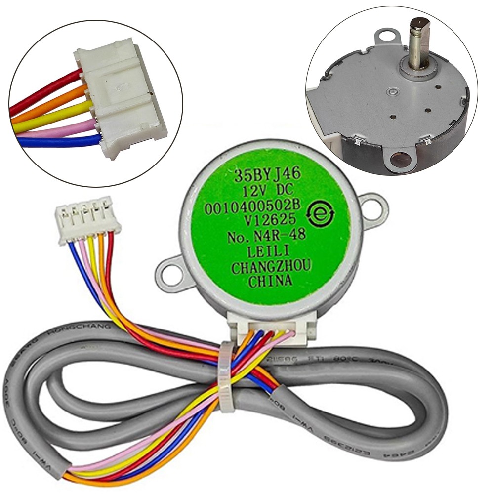 35BYJ46 DC 12V Air Conditioner Blade Swing Motor Stepper Motor for Haier Repair