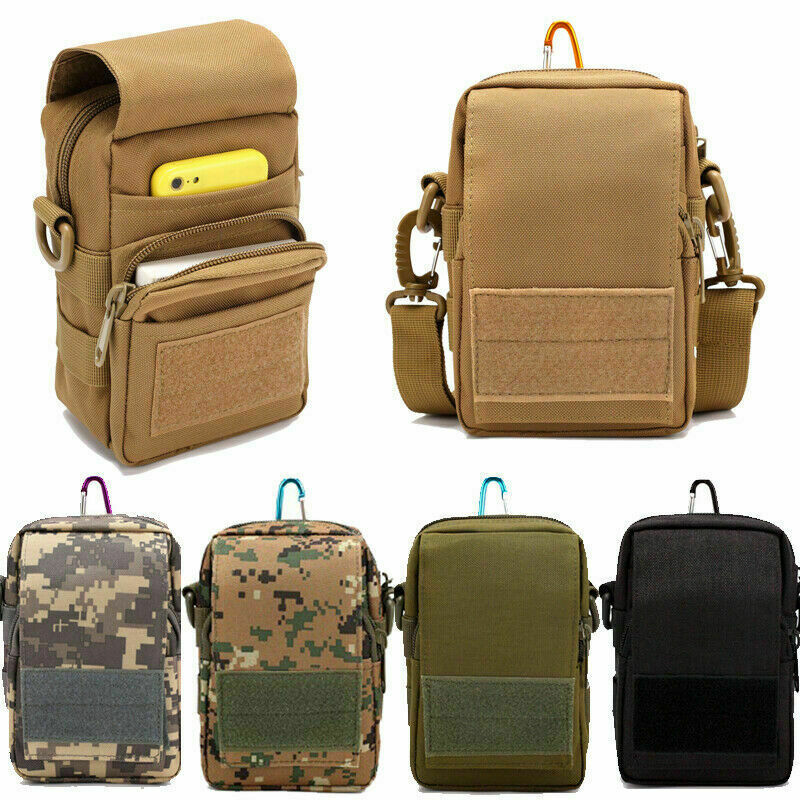 Molle Tactical Waist Pouch Fanny Pack EDC Bag Men Outdoor Hunting Belt Phone Bag