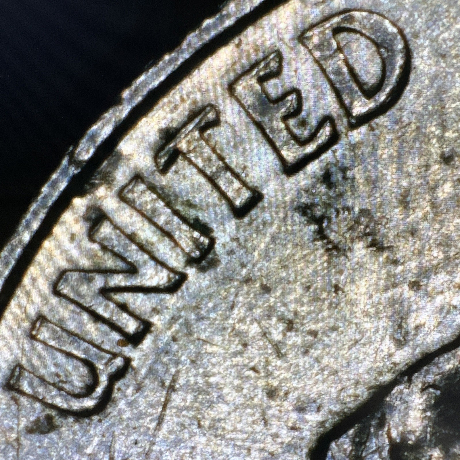 2002-P Indiana State Quarter Error. Die Break, DDR/DDO