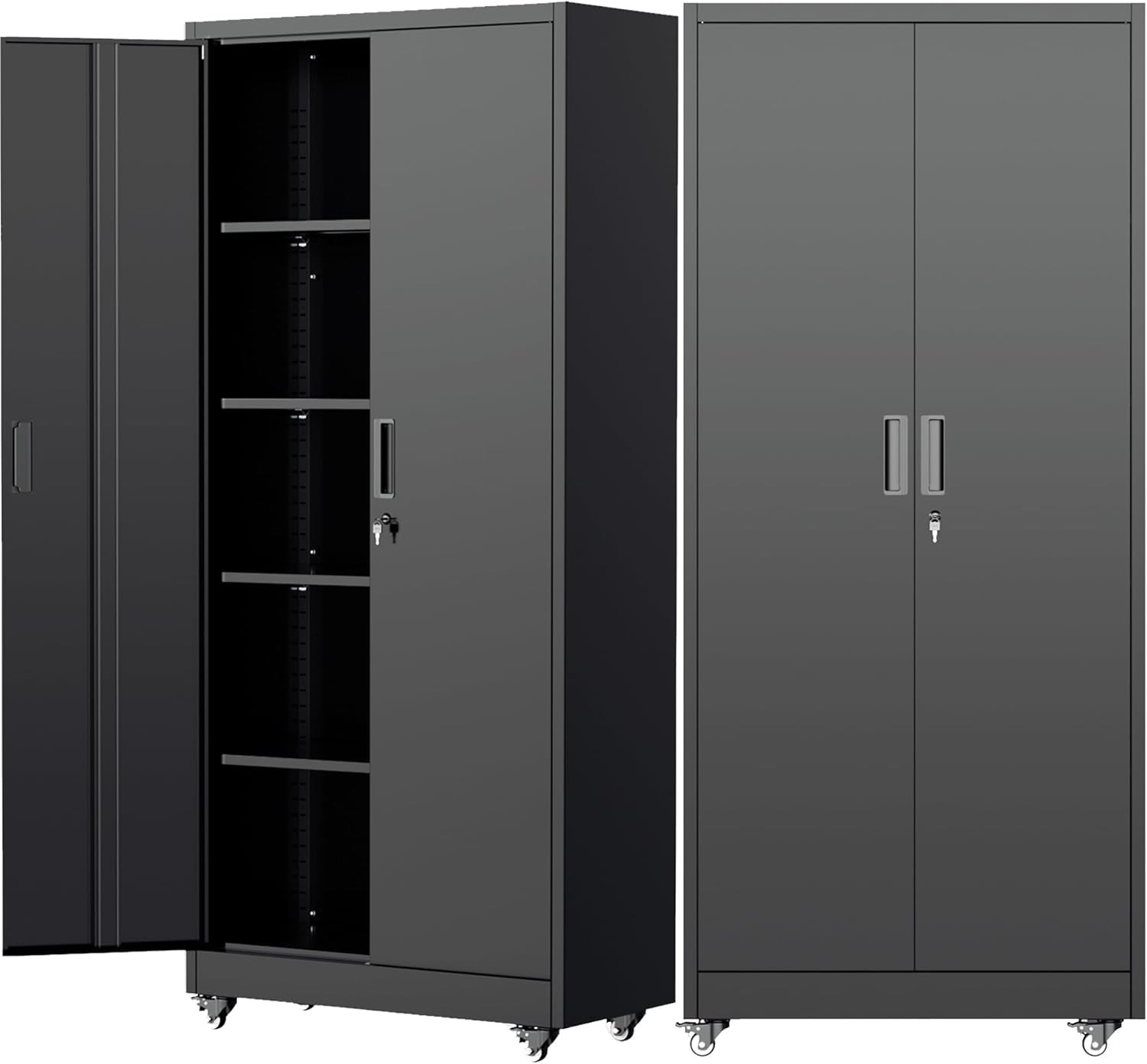 Heavy Duty Tool Cabinets, Garage Storage Cabinet Adjustable Shelves & Lockable