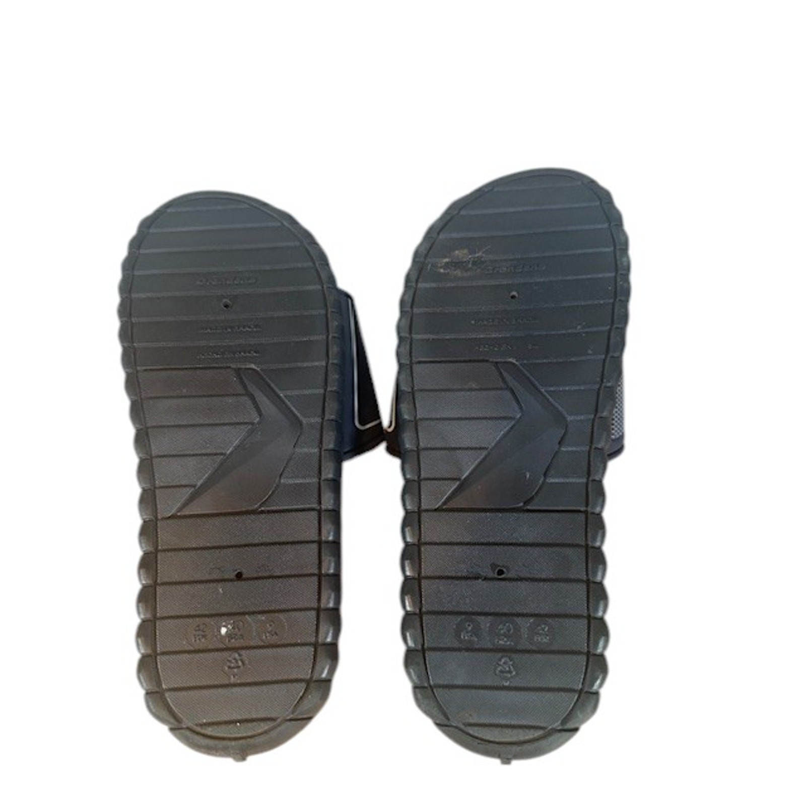 Bass Black Slip on Adjustable Front Summer Slides Men Sz 9