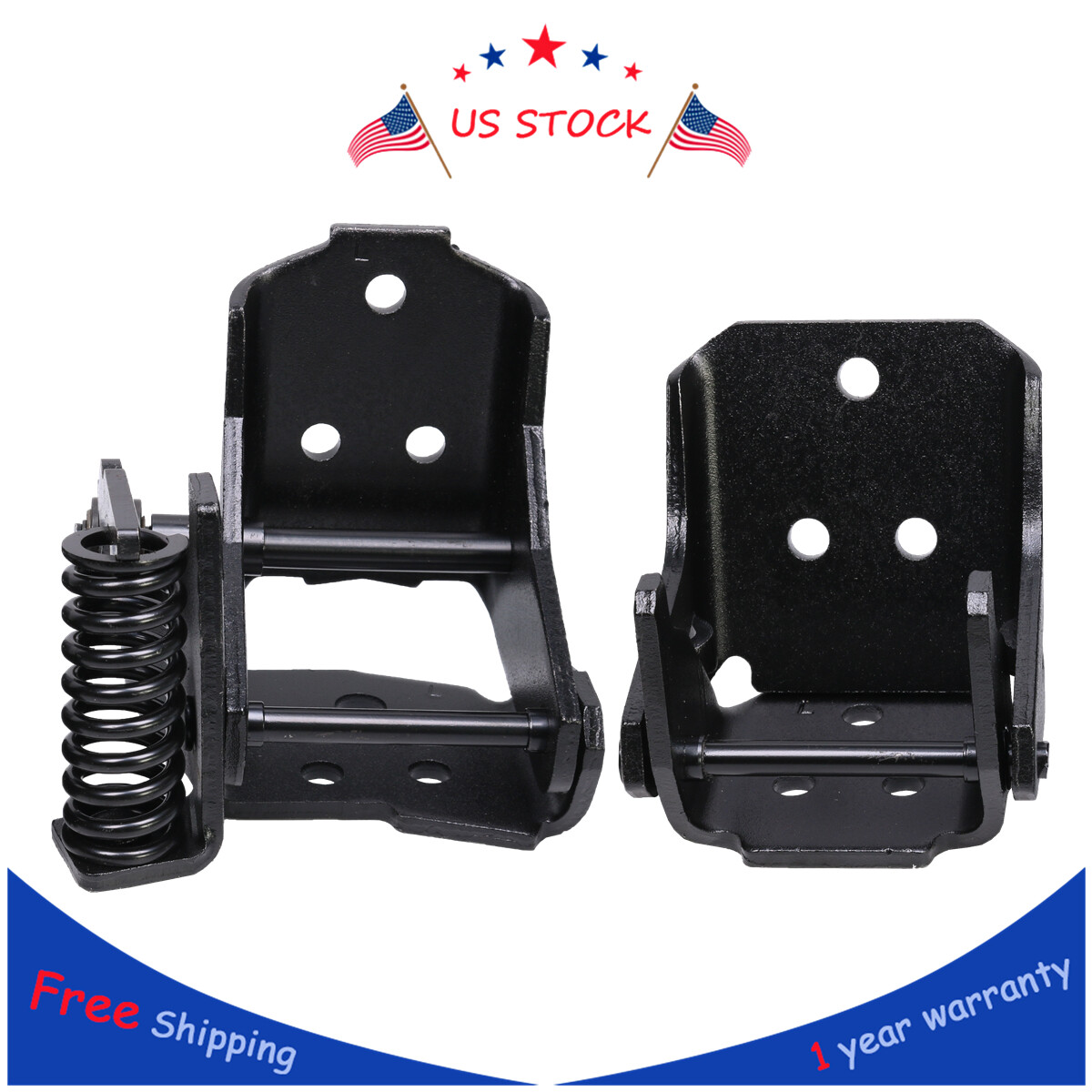 Upper & Lower Door Hinge Driver LH Side For 78-88 Monte Carlo El Camino Cutlass