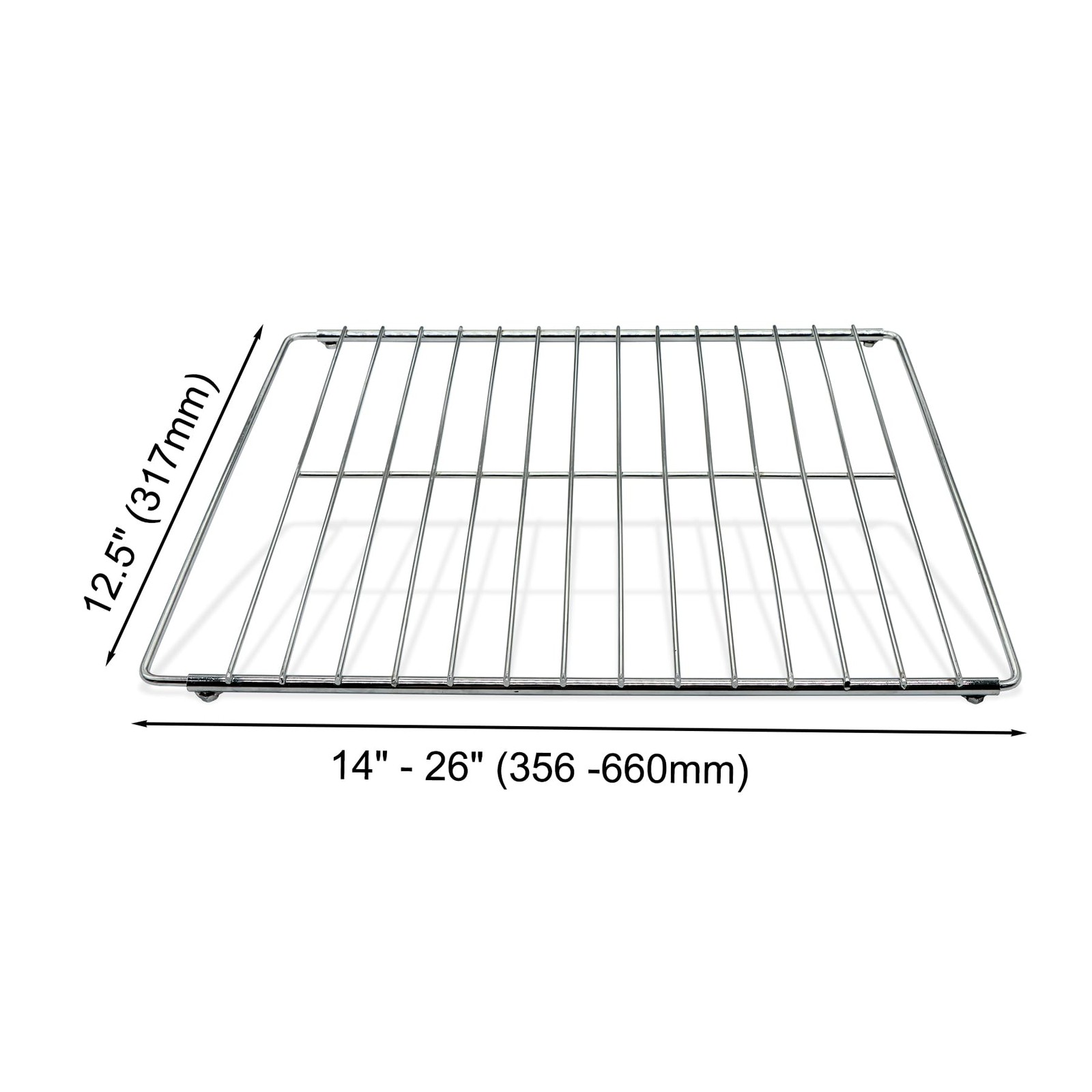 Evecad Universal Adjustable Wire Oven Rack, Extendable Baking 14.5"-25.5"