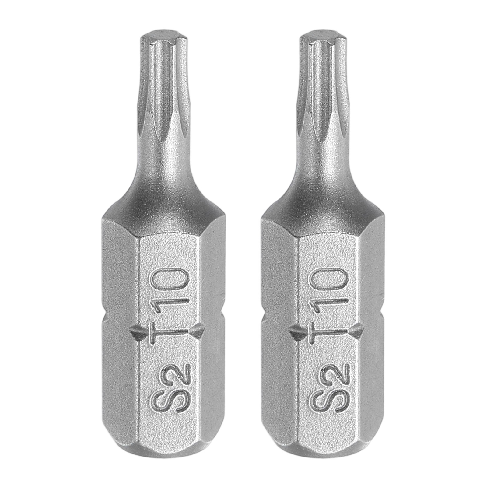 2pcs 1/4" Hex Shank T10 Head 1" Length S2 Torx Screwdriver Bit