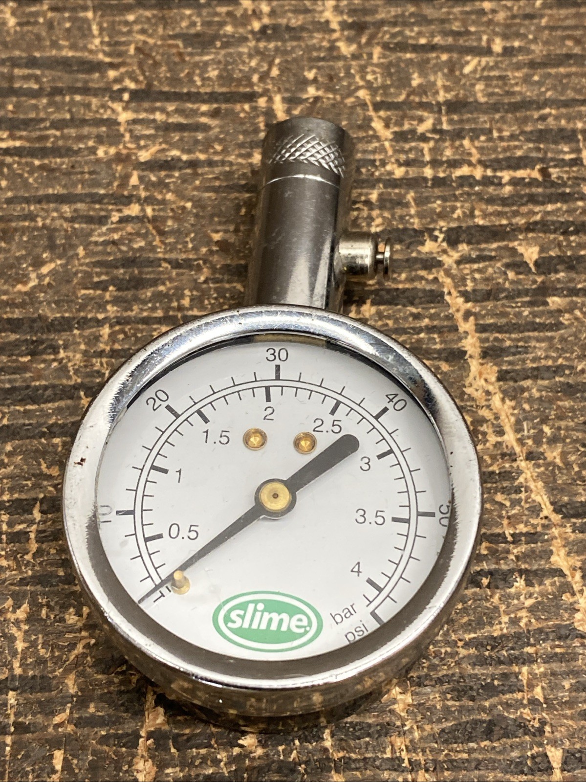 SLIME 20048T Dial Tire Pressure Gauge,5 to 60 psi 54ZW40