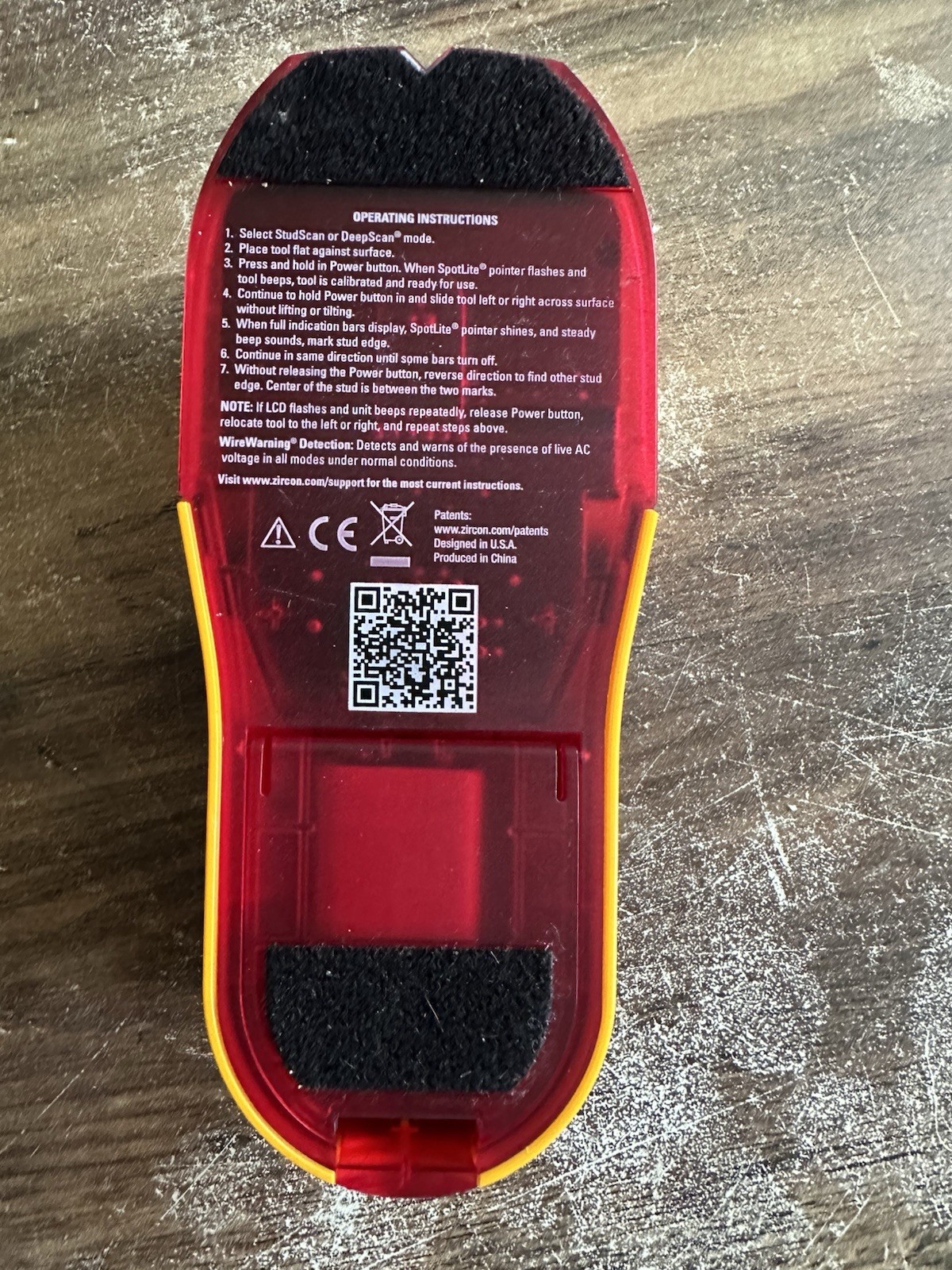 Zircon StudSensor HD55 Wall Stud Finder Edge Finding DeepScan WireWarning