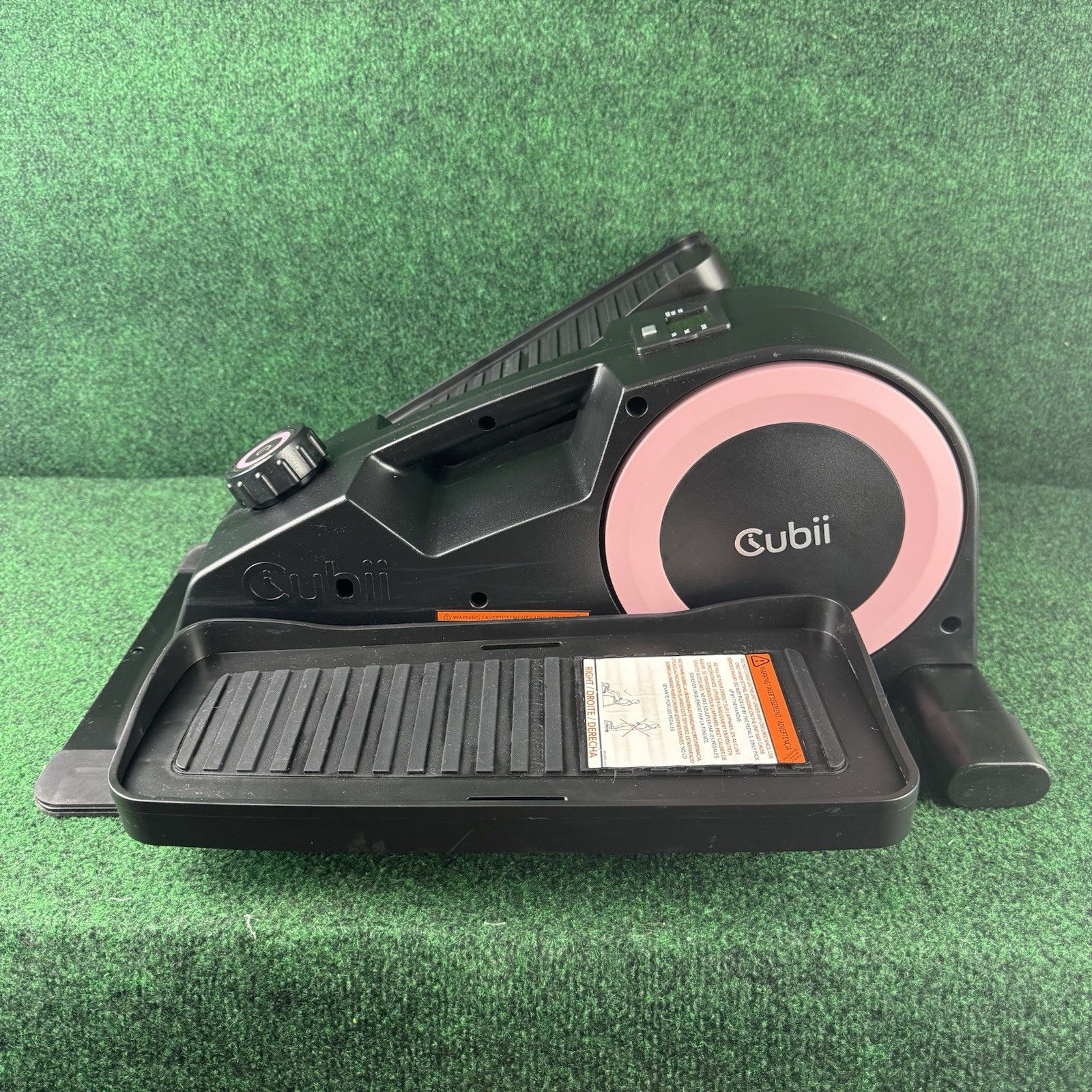 CUBII JR2 F3B2 Compact Seated Elliptical Black Pink Tested Working