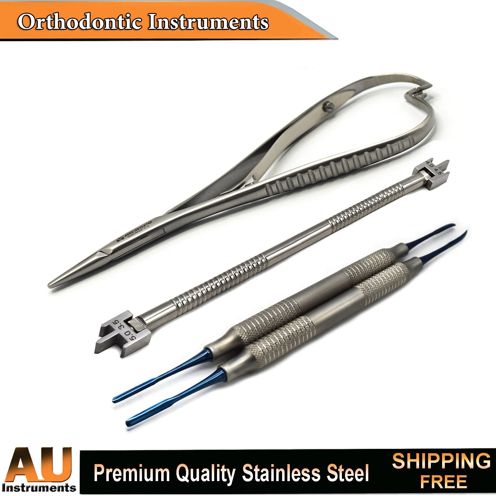 Orthodontic Mathieu Needle Holder Tooth Braces Placing Adjusting Gauges Lab