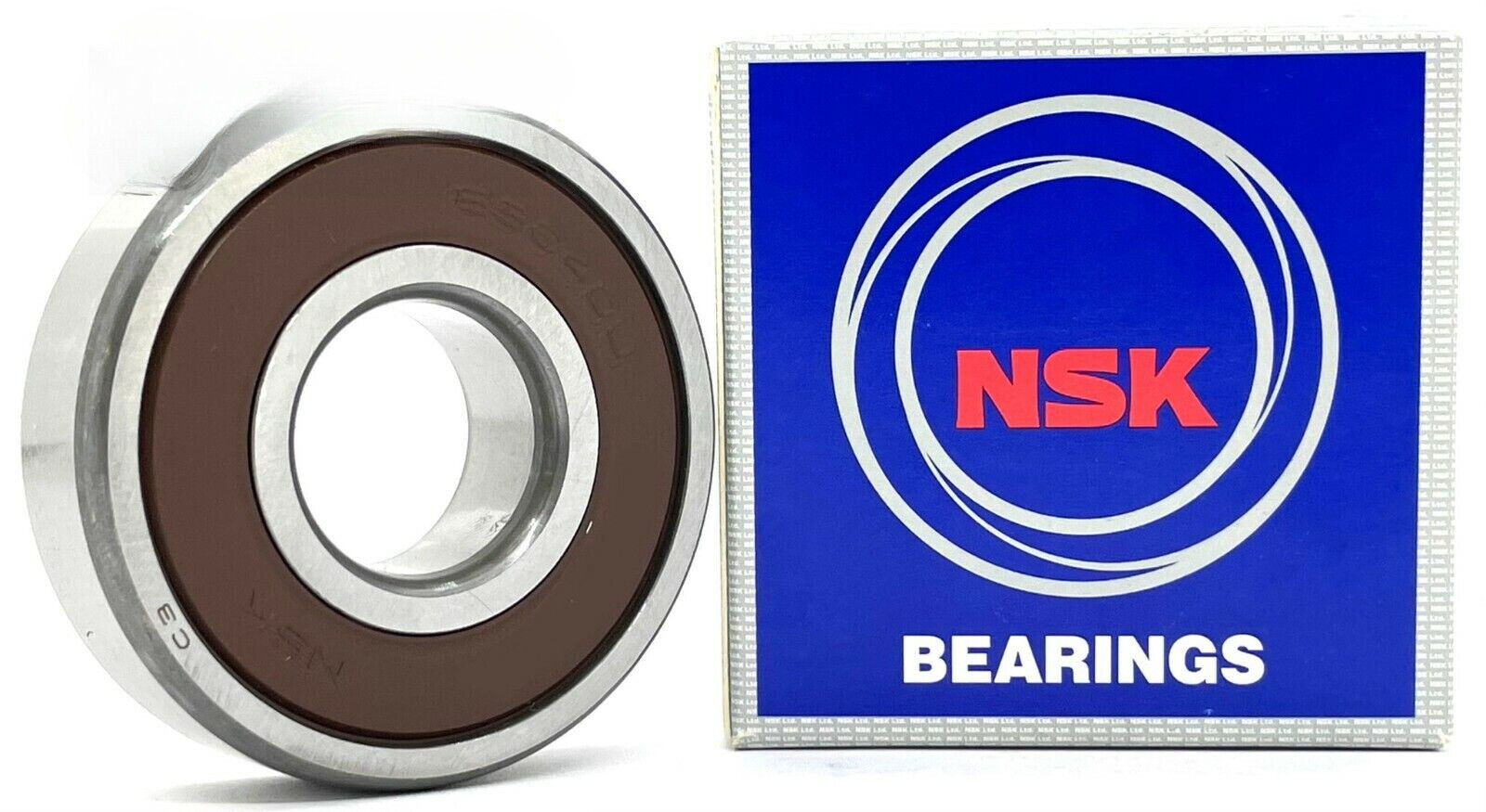 NEW NSK 6304 DDU C3 DEEP GROOVE BALL BEARING RUBBER SEALED 20x52x15mm Metal