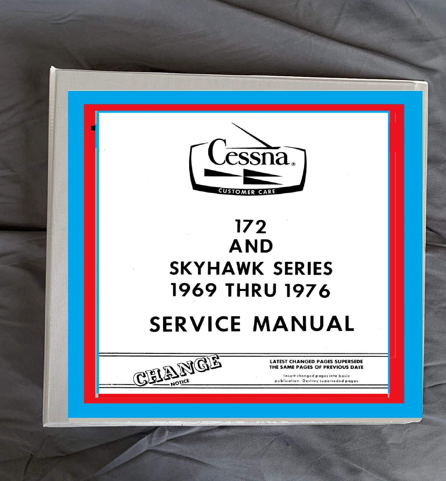1969-1976 Cessna Skyhawk 172 serivce repair workshop manual in binder