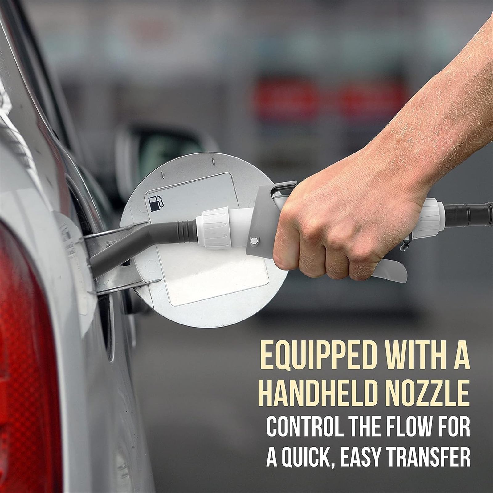 Deway Automatic Battery-Powered Transfer Pump with User-Controlled Nozzle