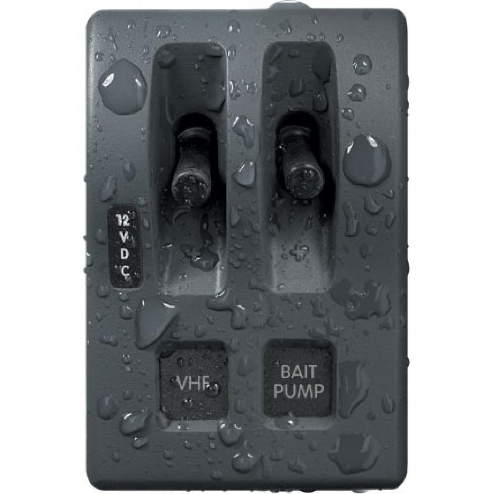 Blue Sea 4303 WeatherDeck 12V DC Waterproof Switch Panel - 2 Position