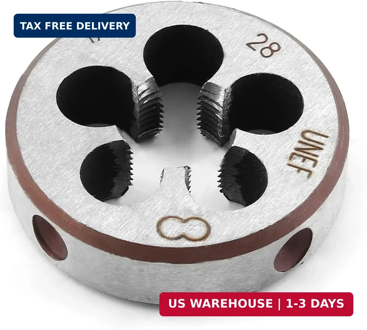 1/2-28 UNEF Right Hand Thread Die for Threading Mold Machining, 1/2 Inch Thread