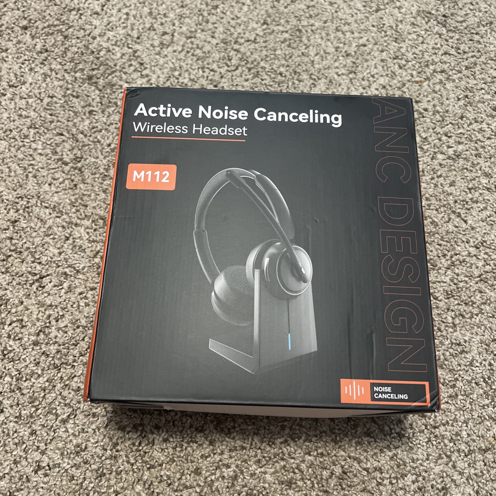 Brand new Active Noise Cancelling Wireless Headset with Stand Model M112