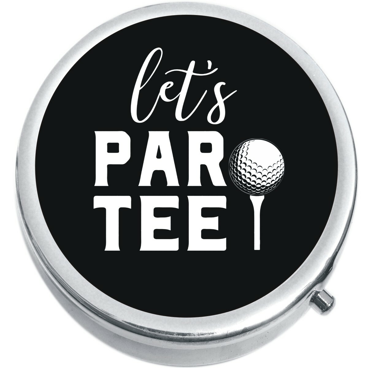 Lets Par Tee Pill Box Medicine Vitamin Pill Box