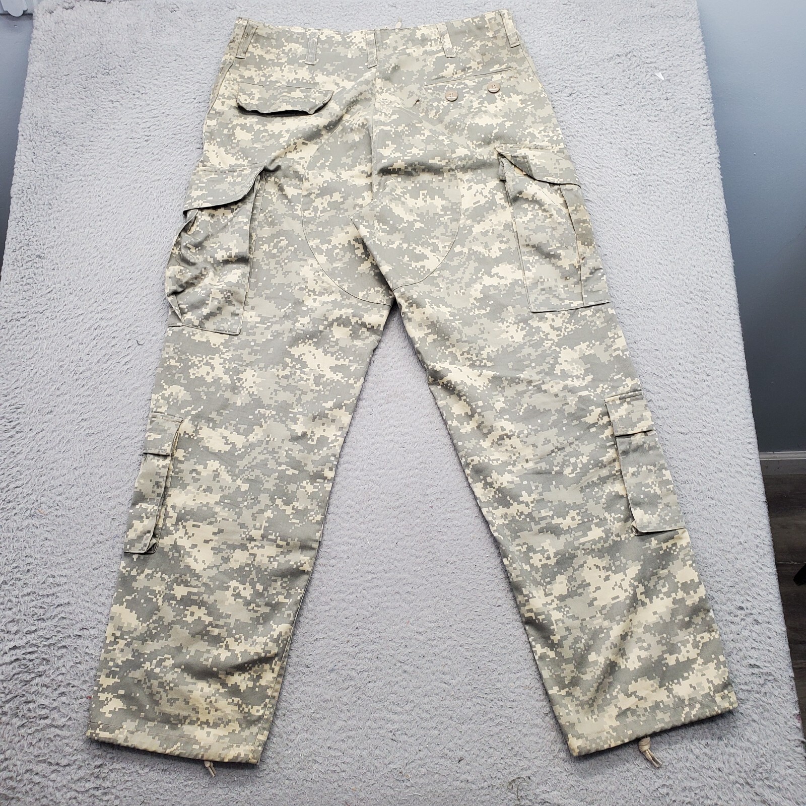 Hunter Star Military Pants Mens Medium Multi Camo Print Relaxed Fit Straight Leg