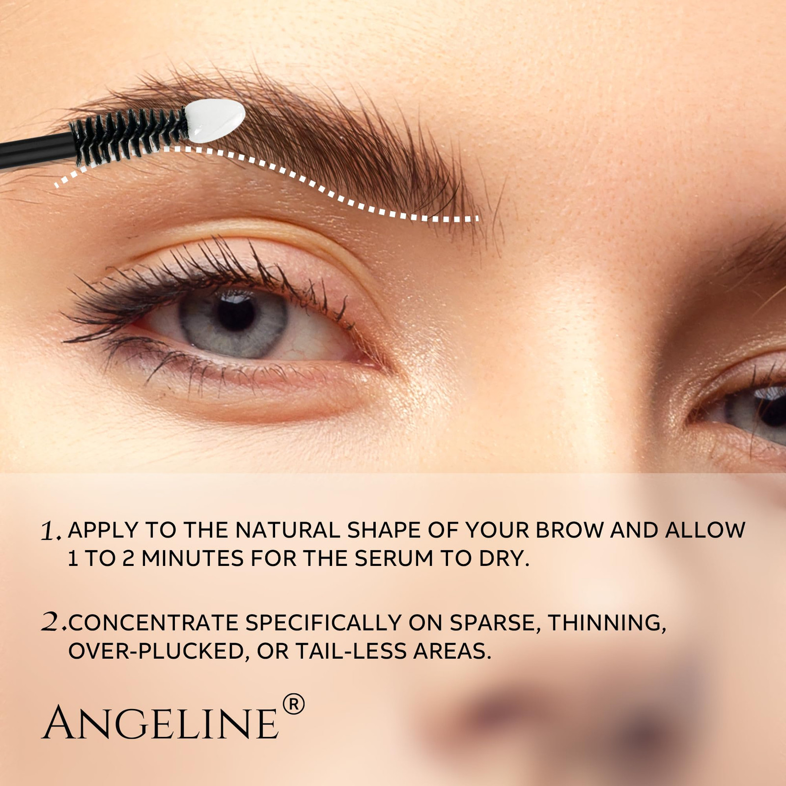 Premium Eyebrow Growth Serum for Thicker Brows, Advanced Eyebrow Serum to Gro...