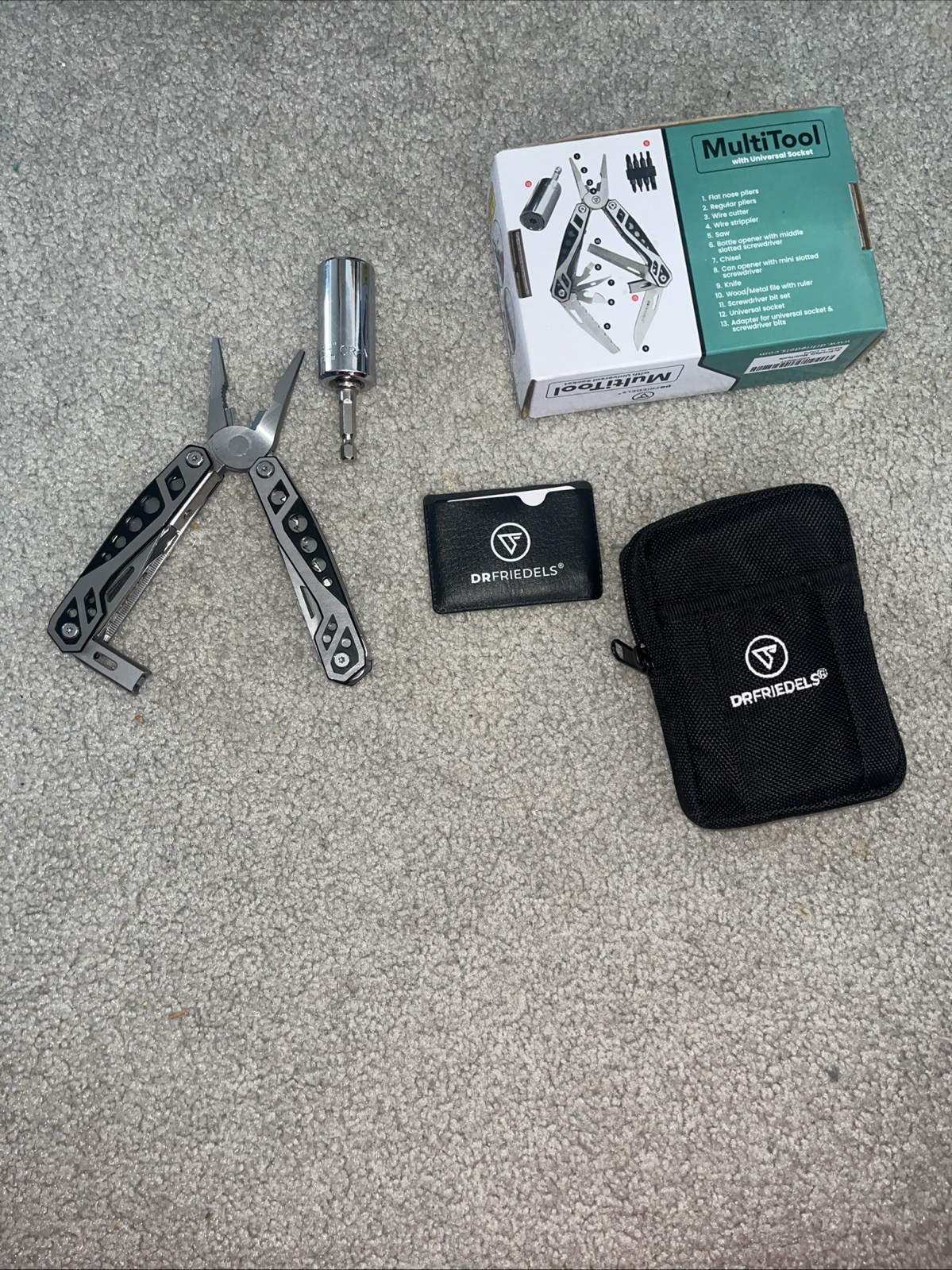 Drfriedels Stainless Steel Multitool Safety Lock With Universal Socket
