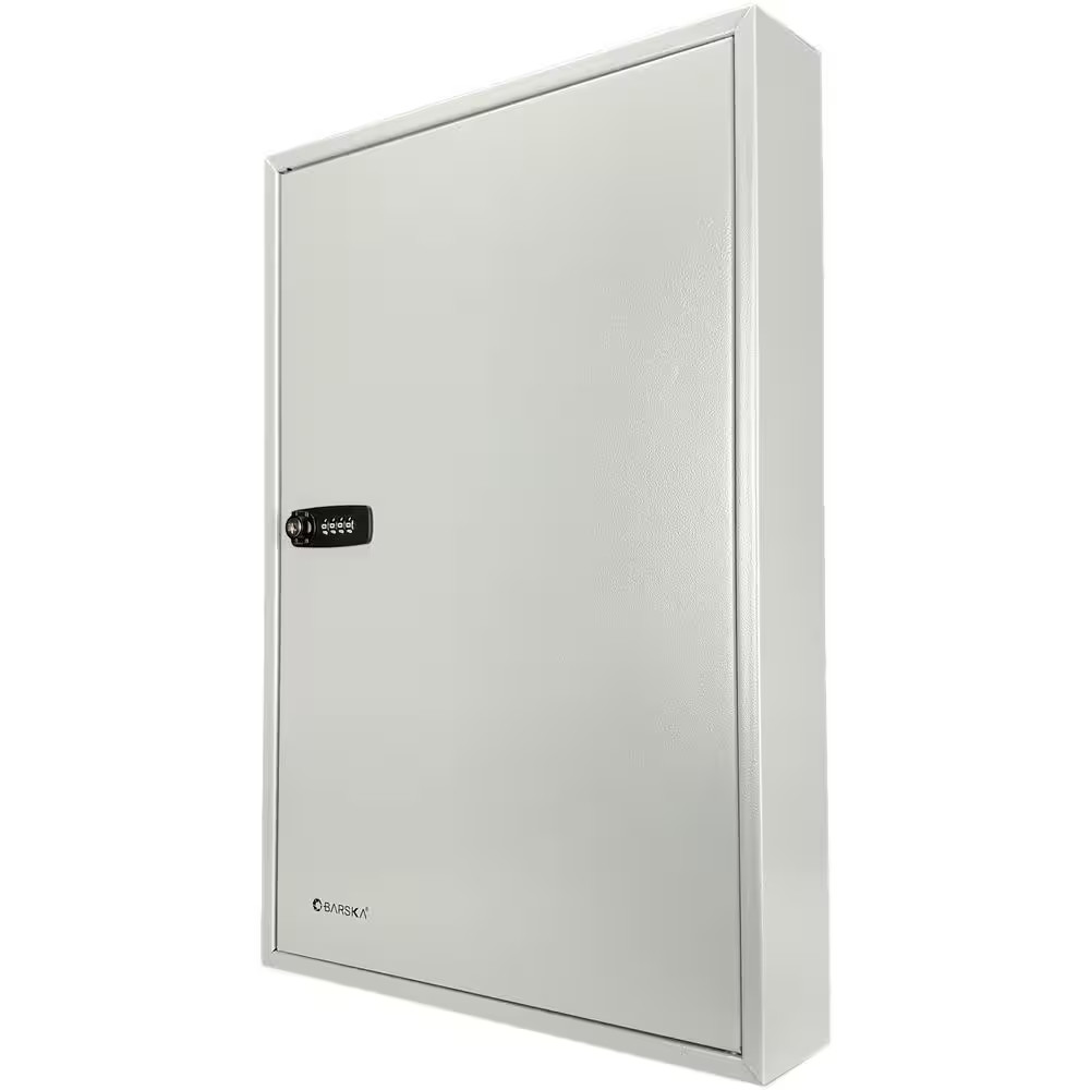 Lock Box with Combination Lock White Tag, Grey 160 Keys