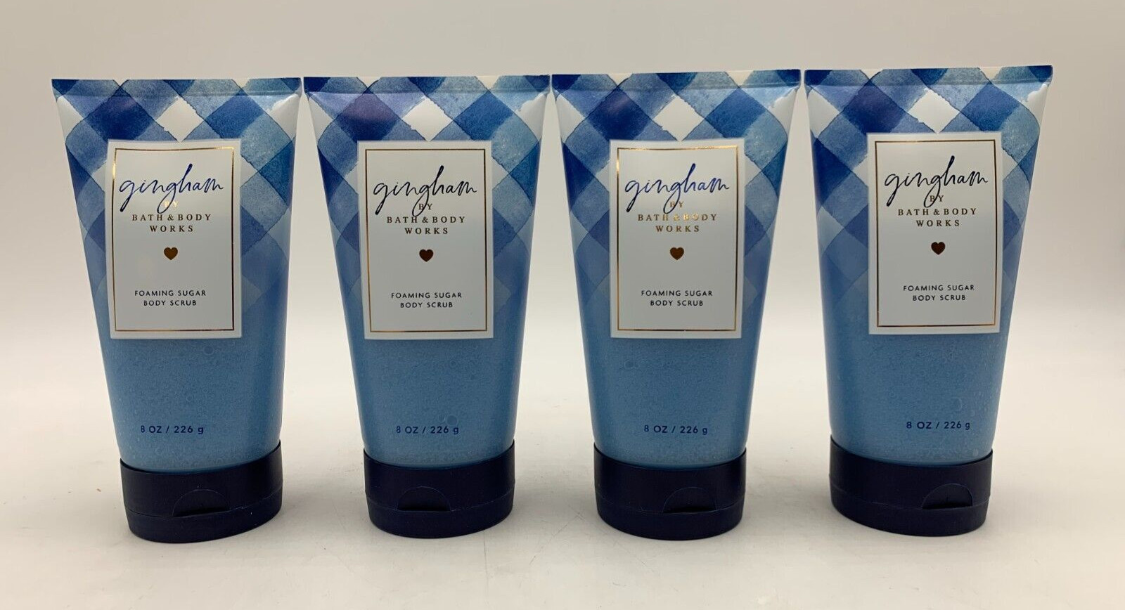 Bath & Body Works Gingham Foaming Sugar Body Scrub Full Size 8 oz S/4 #252
