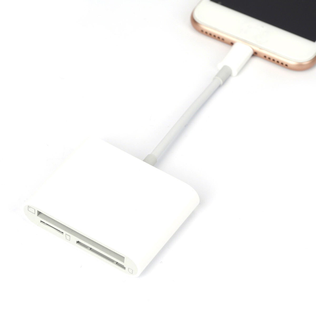 SD/CF/TF Card Reader for IPhone to CF Adapter Trail Game camera viewer for ipad
