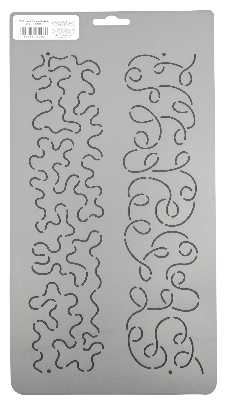 2 Quilting Stencils Stipple Quilt Pattern Border and Loop Stippling Background