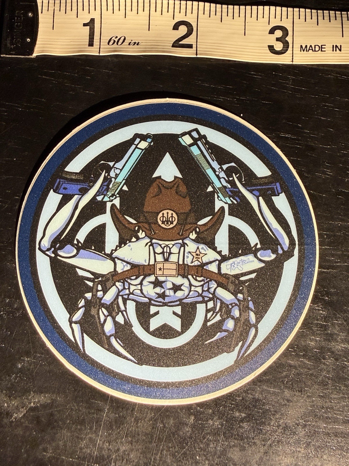Beretta 500 Years Rare Blue Crab Sticker 2026 NRA Convention Houston