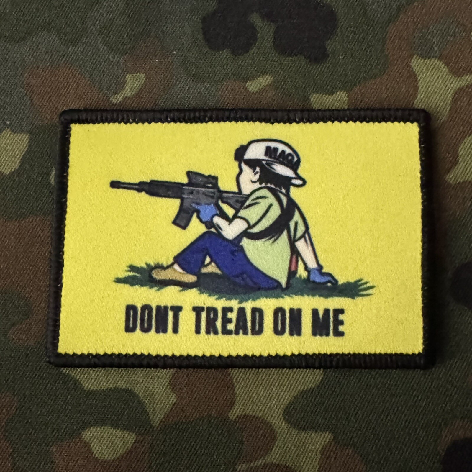 KYLE RITTENHOUSE DTOM Printed Morale Patch Hook Loop Back 2A Firearms Gadsden