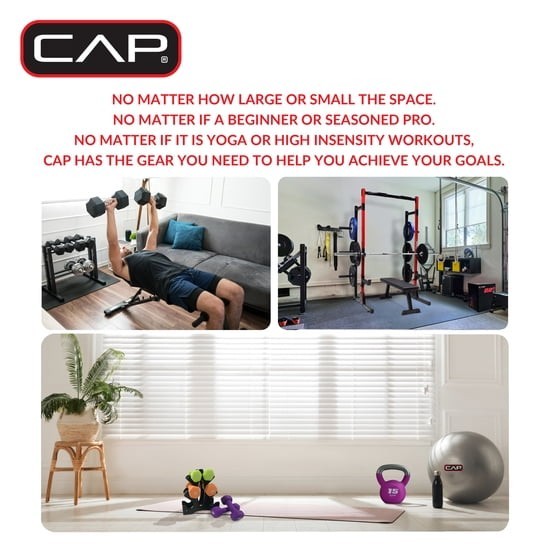 CAP 66lb Multi-Use Weight Set - Adjustable Dumbbell, Barbell & Kettlebell