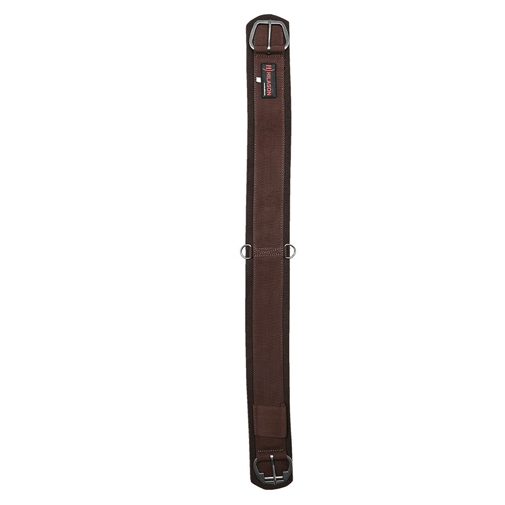 HILASON Western Horse Felt Lined Straight Saddle Cinch Girth with Stainless