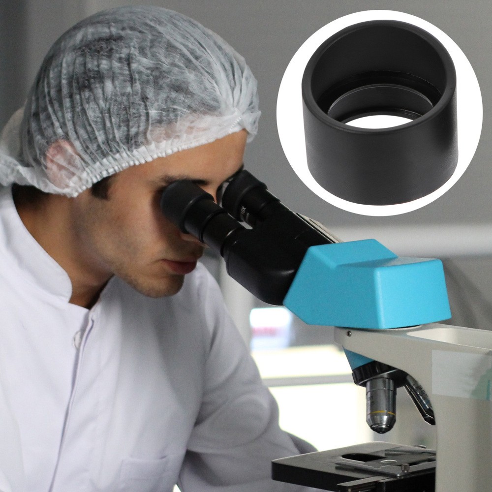 2 Pcs Microscope Goggles Rubber Eye Cup Soft Eyepiece Shield Covers Guards