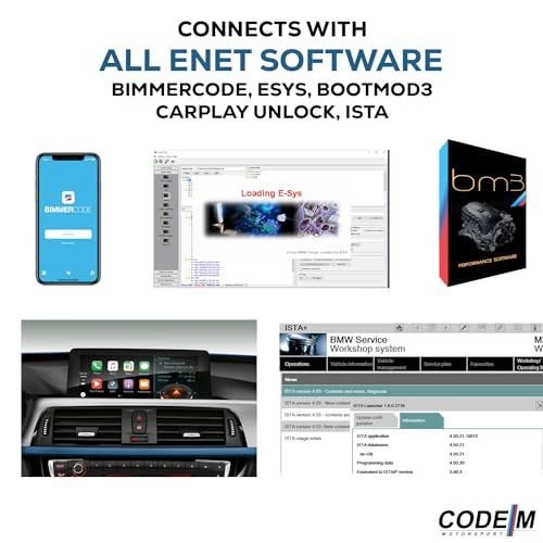 3-in-1 OBD2 to Ethernet Cable for BMW | USB-C & USB A Adapter | Coding Tool for